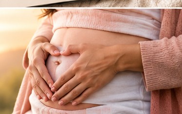 Momento íntimo de una futura madre cuidando su embarazo